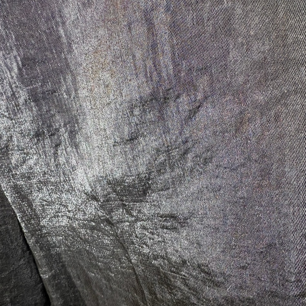 Peace of Cloth Y2K Gray Metallic Size 2 Trousers  Pants Viscose Made in NYC - Picture 4 of 12